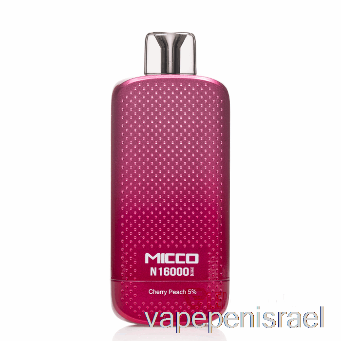 חד פעמי Vape ישראל Horizontech Micco N16000 דובדבן אפרסק חד פעמי